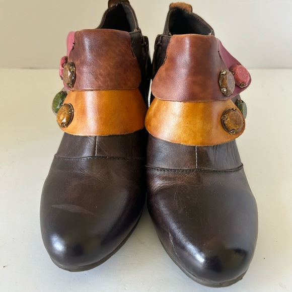 Womens Elite by Corkys Bootie Shoes Multi Color Leather Brown US 6 ELK 6 - Picture 3 of 15